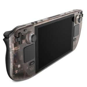 imageJSAUX Transparent Front Cover Compatible with Steam Deck LCD DIY Clear Edition Replacement Custom Faceplate Shell Housing Case Compatible with Steam Deck LCD  PC0108 CrystalBrown