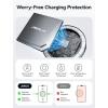 imagefor iPhone 17 MagSafe Charger Wireless Charger Stand JSAUX Magnetic Charger for iPhone 17 Air Pro Max1615141312 SeriesAirpods Aluminum Alloy Wireless Charging Stand  GreyBlack