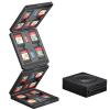 imageJSAUX 4Fold Game Card Case for Nintendo Switch 2 PocketSize Foldable Gaming Organizer Box 16 Cartridge amp 8 Micro SD Slots Compact Travel Storage Holder Organizer for Switch OLED amp LiteBlack 168 Slots  Foldable
