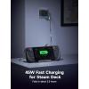 image65W USB C Charger JSAUX 10FT Cable 65 Watt Laptop Wall Fast Charger Compatible with ROG Ally Steam Deck MacBook ProAir Chromebook Huawei Matebook Dell Lenovo ASUS and Any Laptops or Phones45 watt