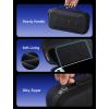 imageJSAUX Slim Travel Case for Lenovo Legion Go  Go S  Go 2 Compact Hard Shell Carrying Pouch for Console Holds 8 MicroSD Cards and 5 Card Readers Includes Carry Strap BlackLarge Capacity