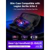 imageJSAUX Slim Travel Case for Lenovo Legion Go  Go S  Go 2 Compact Hard Shell Carrying Pouch for Console Holds 8 MicroSD Cards and 5 Card Readers Includes Carry Strap BlackSlim