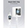 imageJSAUX USB C Splitter 2 in 1 USB C Headphone and Charger Adapter Type C to USB C Audio with PD Fast Charging Dongle Compatible with iPhone 15 Pro Max Samsung Galaxy S23S22S21 Ultra iPad PixelWhite