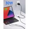imageJSAUX USB C Splitter 2 in 1 USB C Headphone and Charger Adapter Type C to USB C Audio with PD Fast Charging Dongle Compatible with iPhone 15 Pro Max Samsung Galaxy S23S22S21 Ultra iPad PixelWhite