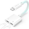 imageJSAUX USB C Splitter 2 in 1 USB C Headphone and Charger Adapter Type C to USB C Audio with PD Fast Charging Dongle Compatible with iPhone 15 Pro Max Samsung Galaxy S23S22S21 Ultra iPad PixelWhite