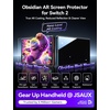 image:imageJSAUX 2Pack 97 Blue Light Blocking Tempered Glass Screen Protector for Switch 2 Place amp Pull Guide Frame for Easy Installation Ultra Clear 9H Hardness Anti Fingerprint Eye Strain ReliefAntiReflection
