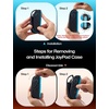 image:imageJSAUX Split Every Day Case for Switch 2 TPU Middle Frame amp PC Front Cover Dockable Non Slip Ergonomic Grip 8 Game Card Storage Includes Adjustable Stand Drop Protection  PC0123BCase Only
