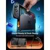 image:imageJSAUX Split Every Day Case for Switch 2 TPU Middle Frame amp PC Front Cover Dockable Non Slip Ergonomic Grip 8 Game Card Storage Includes Adjustable Stand Drop Protection  PC0123BCase Only