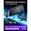 image:imageJSAUX Split Every Day Case for Switch 2 TPU Middle Frame amp PC Front Cover Dockable Non Slip Ergonomic Grip 8 Game Card Storage Includes Adjustable Stand Drop Protection  PC0123BCase Only