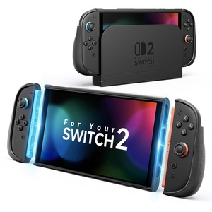 image:imageJSAUX Split Every Day Case for Switch 2 TPU Middle Frame amp PC Front Cover Dockable Non Slip Ergonomic Grip 8 Game Card Storage Includes Adjustable Stand Drop Protection  PC0123BCase Only