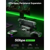 image:imageJSAUX 4K120Hz Docking Station for ROG Xbox Ally XXbox AllySteam Deck OLEDLegion Go 2 6in1 Steam Deck Dock with HDMI 21 Gigabit Ethernet 3 USB 30 100W Charge Hub for ROG AllyAlly XHB0612