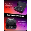 image:imageJSAUX Carrying Case for Steam Deck and Steam Deck OLED Portable Dual Layer Travel Case with Built In Cable Port USB C Cable Included Hard Shell Protection Fits Charger and Accessories