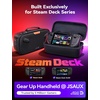 image:imageJSAUX Carrying Case for Steam Deck and Steam Deck OLED Portable Dual Layer Travel Case with Built In Cable Port USB C Cable Included Hard Shell Protection Fits Charger and Accessories