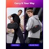 image:imageJSAUX Carrying Case for Steam Deck and Steam Deck OLED Portable Dual Layer Travel Case with Built In Cable Port USB C Cable Included Hard Shell Protection Fits Charger and Accessories