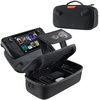 image:imageJSAUX Carrying Case for Steam Deck and Steam Deck OLED Portable Dual Layer Travel Case with Built In Cable Port USB C Cable Included Hard Shell Protection Fits Charger and Accessories