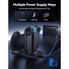 image:image3 in 1 Charging Dock for Nintendo Switch 2 JoyCon and Pro Controller WEOTOO Controller Charger with LED Indicator SpaceSaving Storage Stand Accessories for Switch2 2025BlackBlack
