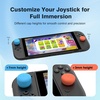 image:image8 Pack Thumb Grips Compatible with Nintendo Switch 2 2025 WEOTOO Thumb Grip Caps for Switch 2 Enhanced Gaming Grip Set Joycon Grip Button Stick Cover Improve Control and Guard Joystick WearBlue  Orange and Black