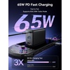 image:imageJSAUX 65W Switch Dock with 4K120Hz HDMI 65W PD Fast Charging USB A Port USB C TV Docking Station Compatible with SwitchSteam DeckROG AllySamsungiPadMacBook and More  OmniCentro Charger DockBlack