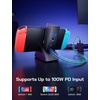 image:imageJSAUX Docking Station for Switch 7in1 Portable TV Dock with 4K120Hz HDMI Gigabit Ethernet USB A and USB C 31 100W PD Charging Travel Dock Compatible with Switch  HB0704