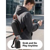 image:imageJSAUX Sling Bag for Switch 2 ROG Xbox Ally X Steam Deck Protective Crossbody Travel Case for Handheld Console and Accessories with Joystick Guard Design Large Capacity 3 Compartments