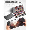 image:imageWEOTOO Game Card Case for Nintendo Switch 2 2025 Switch OLED amp Lite Hard Storage Box for 20 Game Cartridges amp 20 Micro SD Cards Compact Gaming Card Organizer  Black
