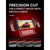 image:imageWEOTOO Protective Case for Nintendo Switch 2 2025 Split Design Shell Clear Switch 2 Case ScratchResistant Shockproof Ergonomic Cover Accessories for JoyCon Controller amp Console