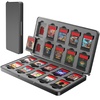image:imageWEOTOO Game Card Case for Nintendo Switch 2 2025 Switch OLED amp Lite Hard Storage Box for 20 Game Cartridges amp 20 Micro SD Cards Compact Gaming Card Organizer  Black