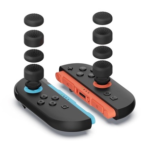 image:image8 Pack Thumb Grips Compatible with Nintendo Switch 2 2025 WEOTOO Thumb Grip Caps for Switch 2 Enhanced Gaming Grip Set Joycon Grip Button Stick Cover Improve Control and Guard Joystick WearBlack