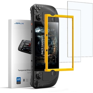 image:imageJSAUX 2Pack Obsidian AR Screen Protector for Steam Deck AntiReflection amp Ultra Clear 10H Hardness Easy to Install with Guide Frame Scratch Resistant Tempered Glass for Steam Deck LCD amp OLEDObsidian AR