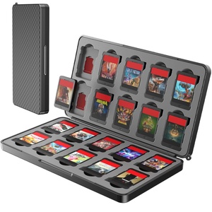 image:imageWEOTOO Game Card Case for Nintendo Switch 2 2025 Switch OLED amp Lite Hard Storage Box for 20 Game Cartridges amp 20 Micro SD Cards Compact Gaming Card Organizer  Black