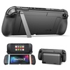 image:imageJSAUX GoJoy Case for Switch 2 Dockable Split Case with Hidden Adjustable Metal Stand PC Front Cover NonSlip Ergonomic Grip 8 Game Card Storage Drop Protection  PC0118A